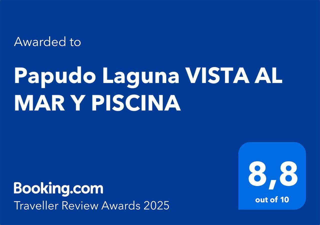 Papudo Laguna Vista Al Mar Y Piscina Luaran gambar